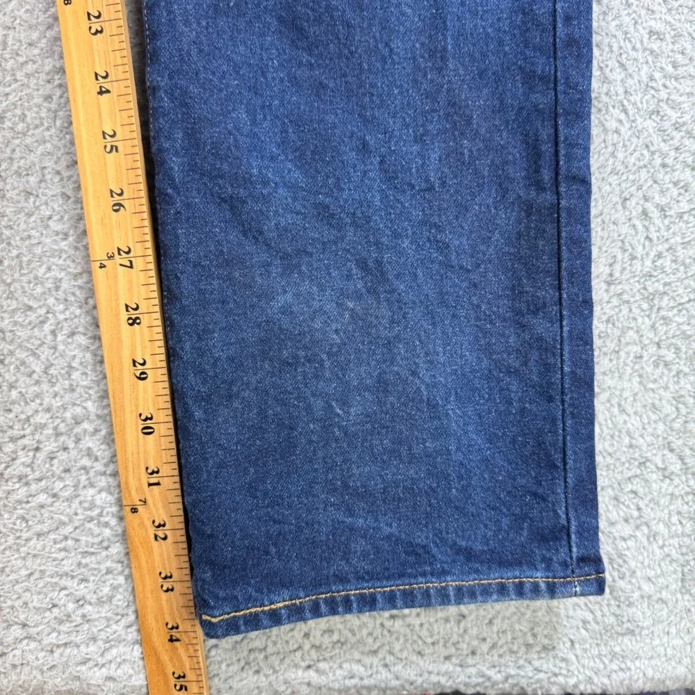 Levis 501 Original Mens Dark Wash Straight Leg Button Fly‎ Jeans W34 L34